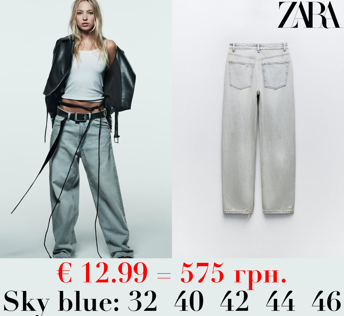 MID-RISE TAILORED BALLOON JEANS