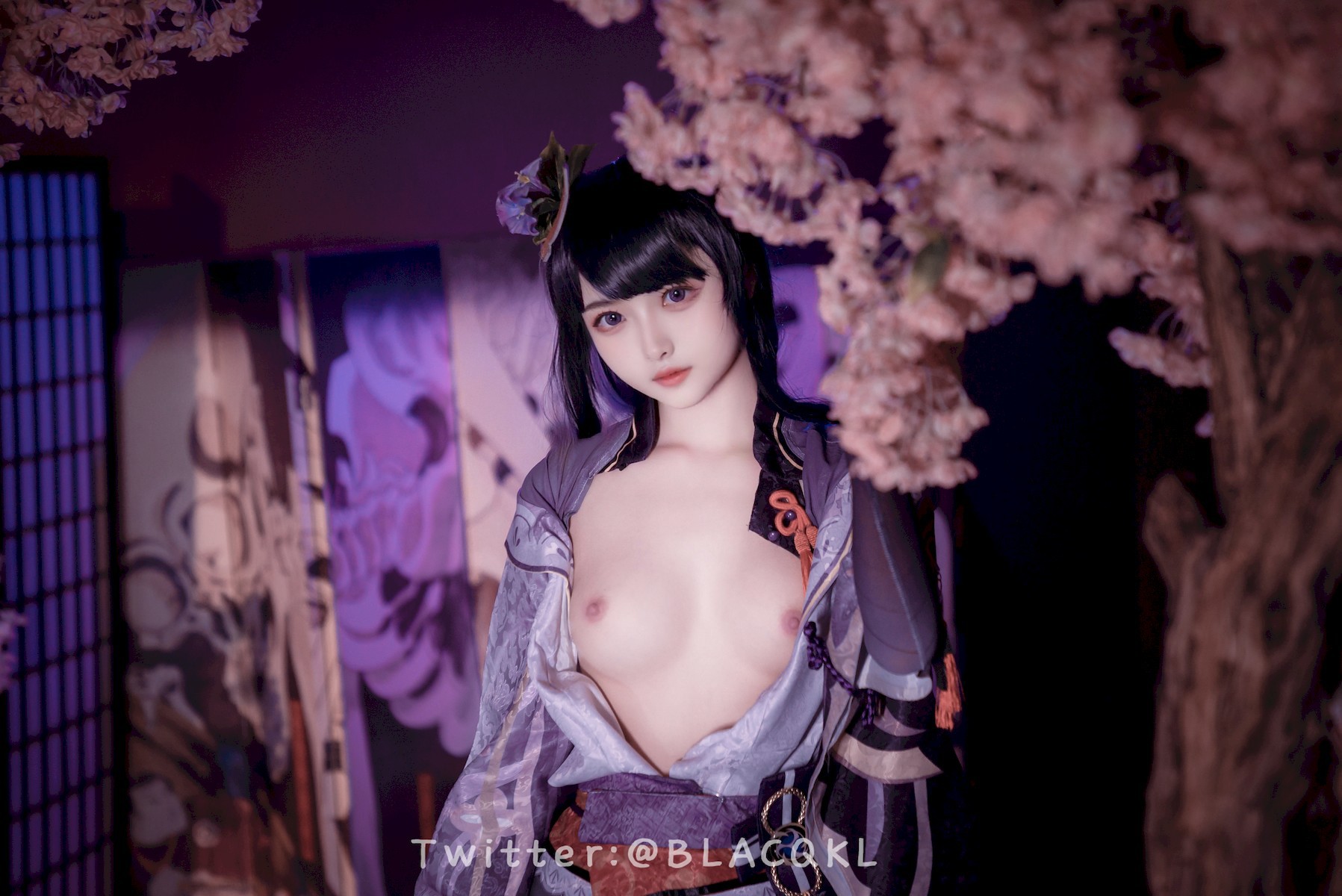 Cosplay 白莉愛吃巧克力 雷電將軍 48
