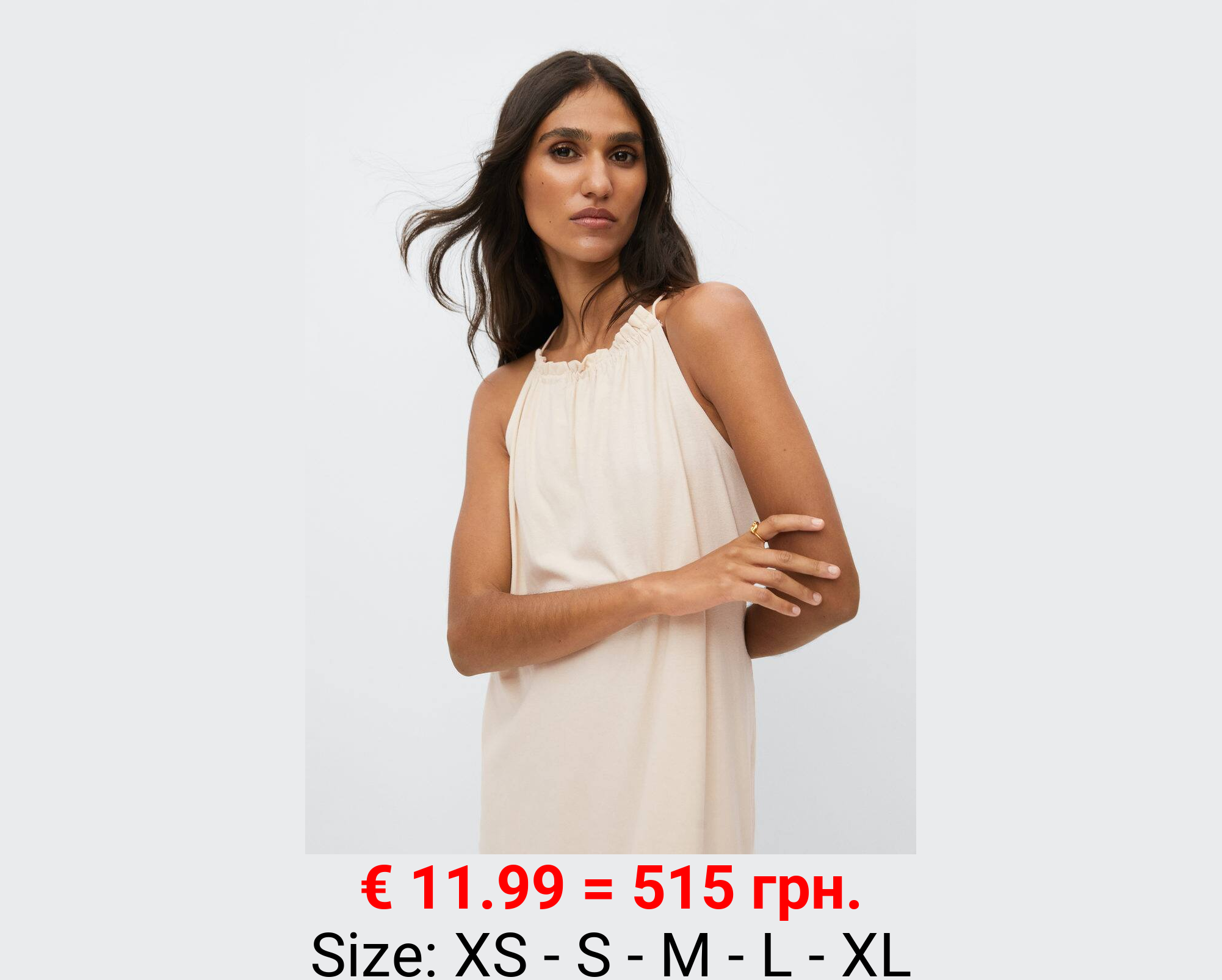 Vestido maxi volantes