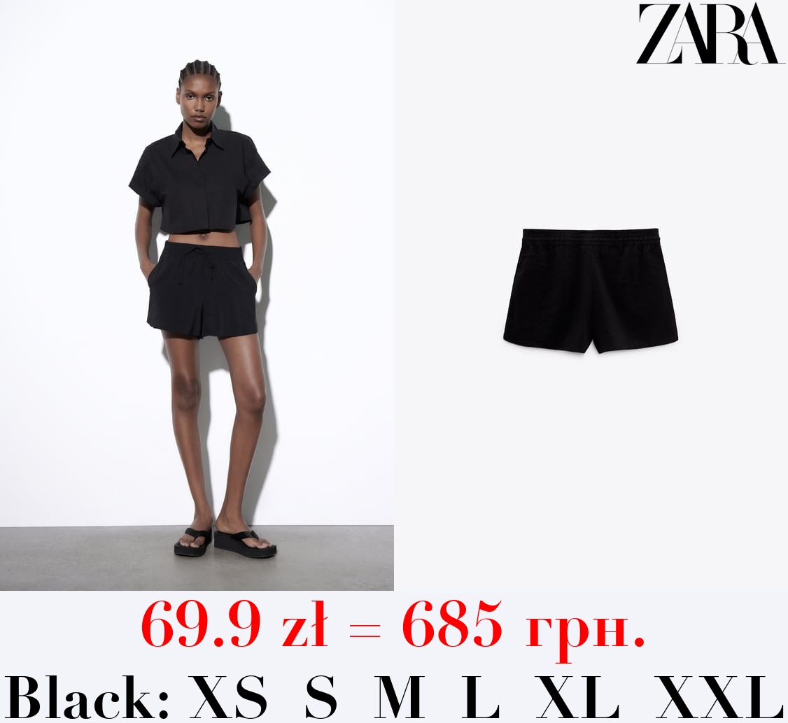 SHORTS WITH TIE DETAIL