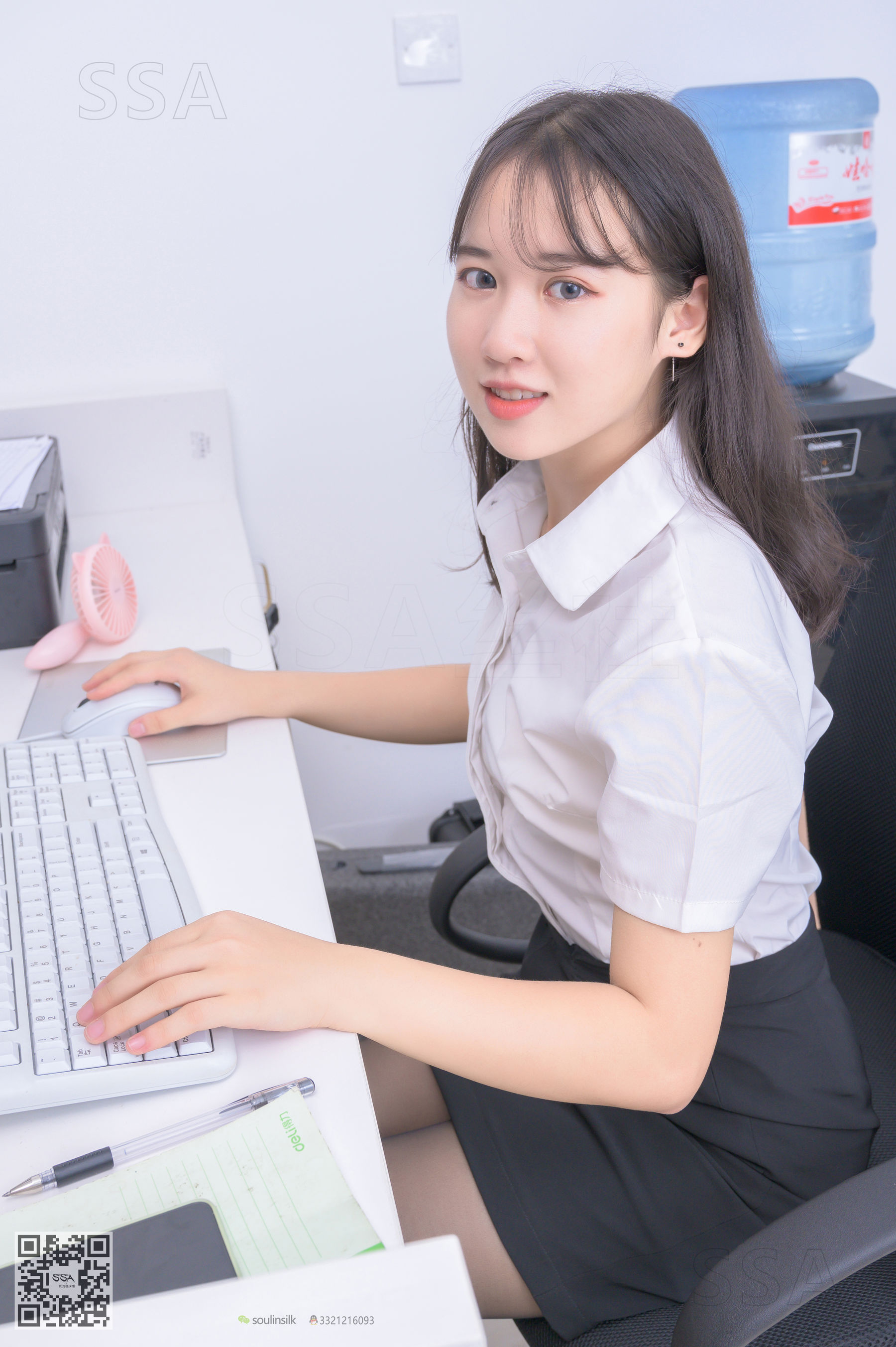 [SSA丝社]超清写真_No.204_小夏_今天的前台有些不一样-写真图集共133P 1