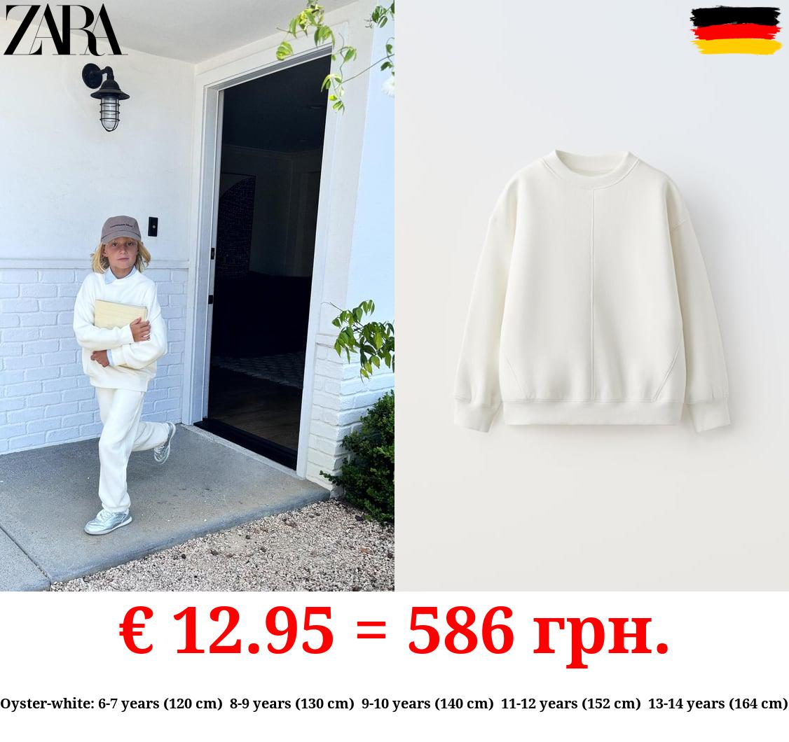 BASIC PLUSH SWEATSHIRT