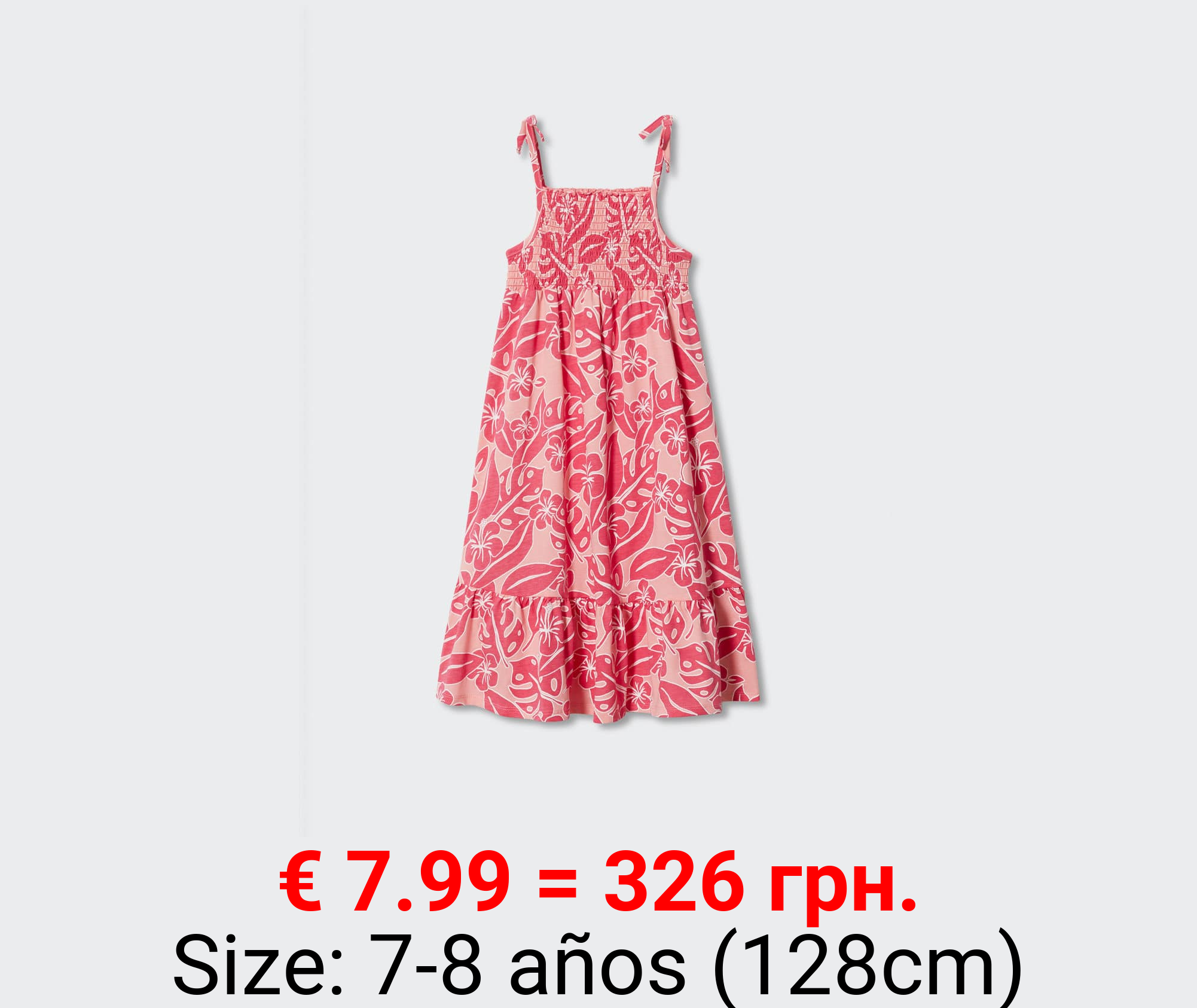 vestido fruncido estampado