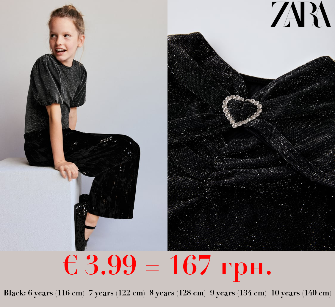 BODYSUIT WITH SHINY APPLIQUÉS