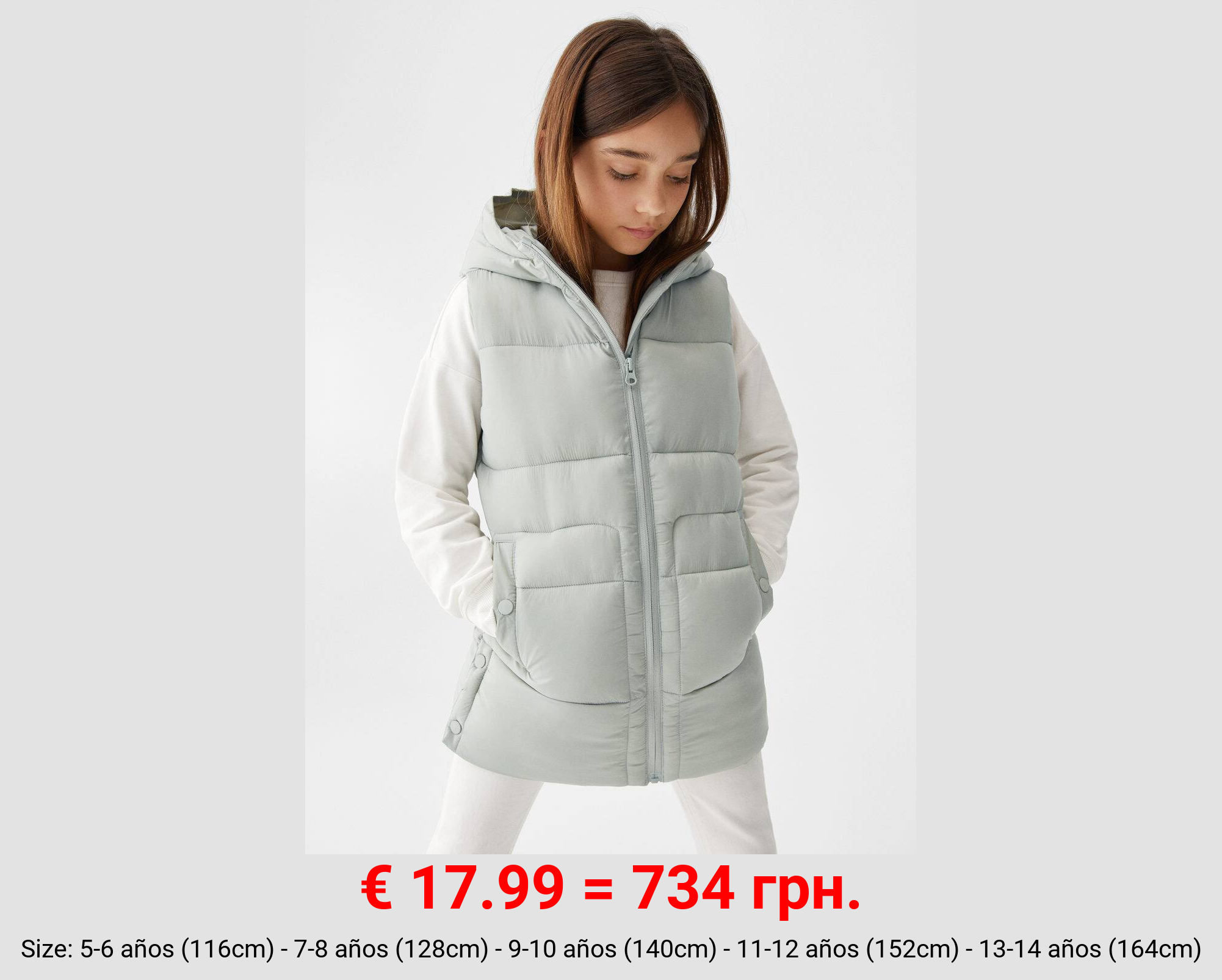 Chaleco acolchado capucha