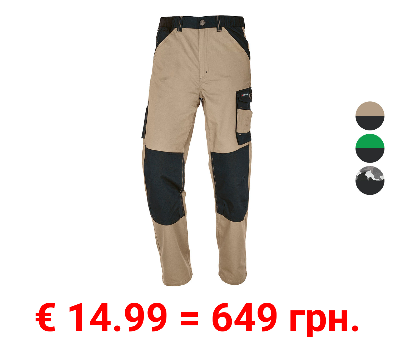 PARKSIDE® Herren Arbeitsbundhose mit Baumwolle