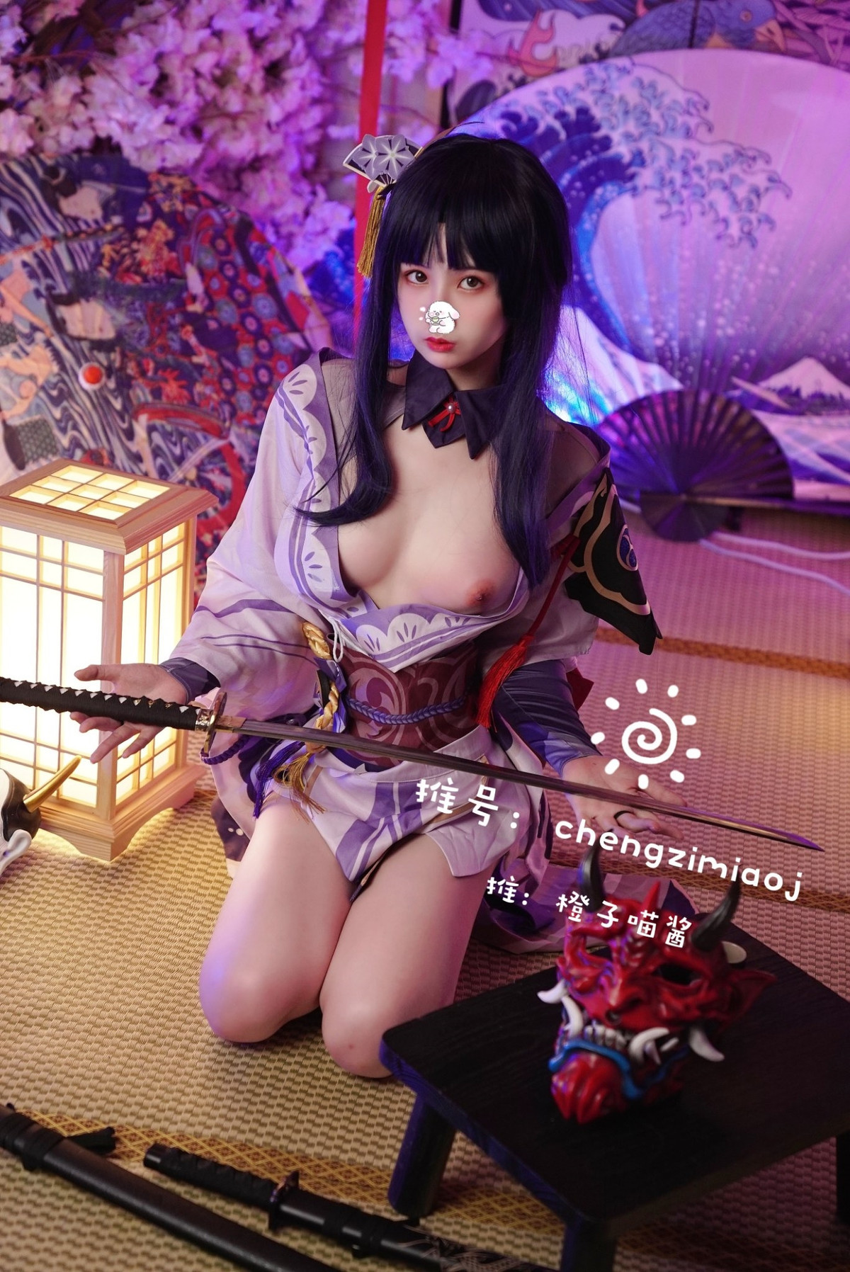 橙子喵酱 Cosplay 雷神 19