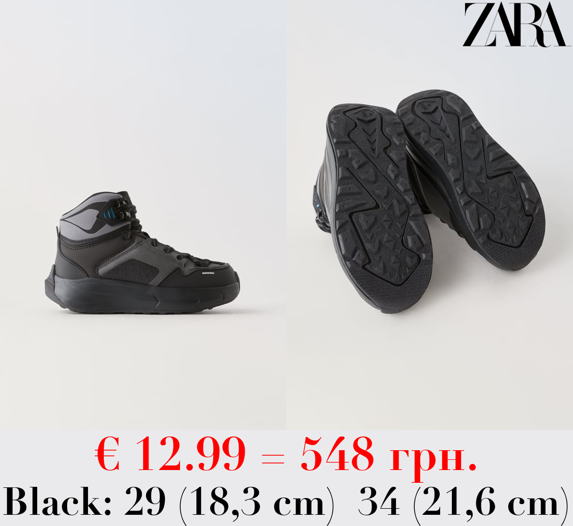 MULTI-PIECE HIGH TOP SNEAKERS