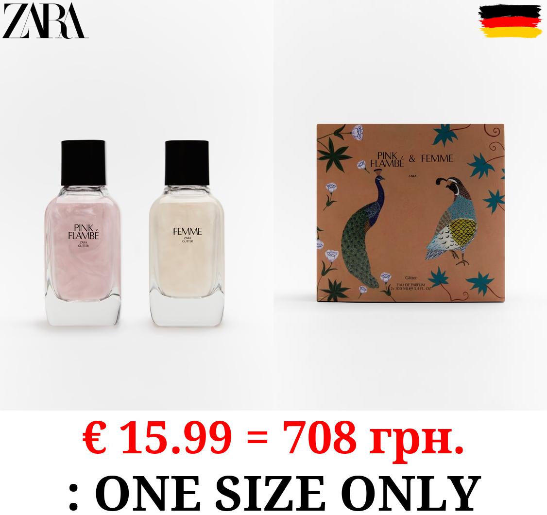 PINK FLAMBÉ + FEMME GLITTER 100 ML / 3.38 oz + 100 ML / 3.38 oz