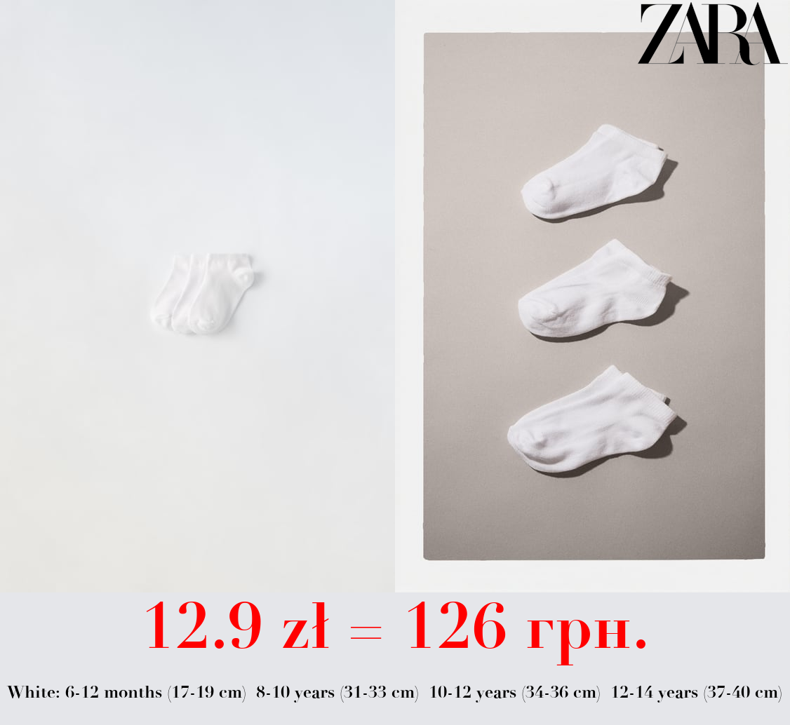 THREE-PACK OF BASIC ANKLE SOCKS