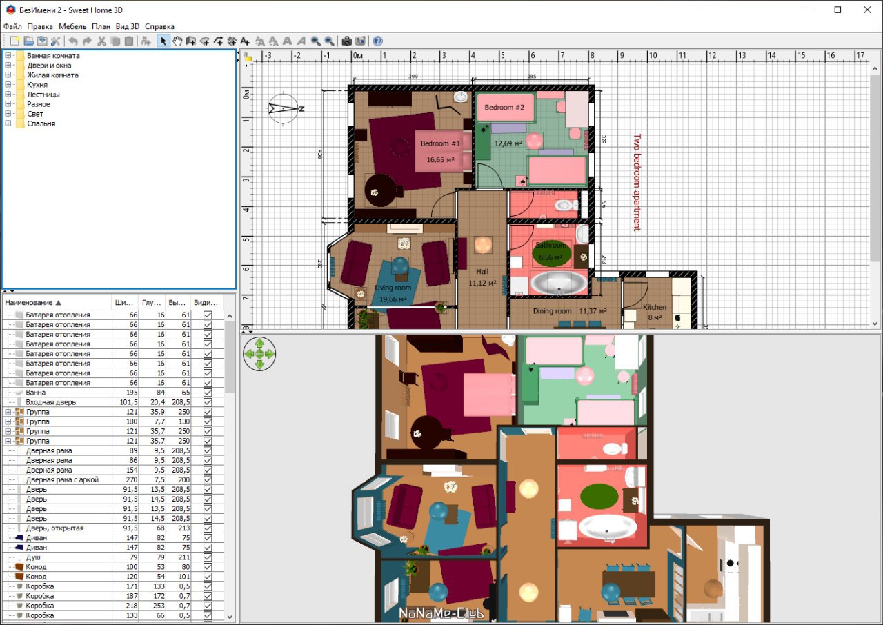 sweet home 3d создание мебели