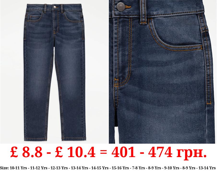 Dark Denim Wash Regular Fit Jeans
