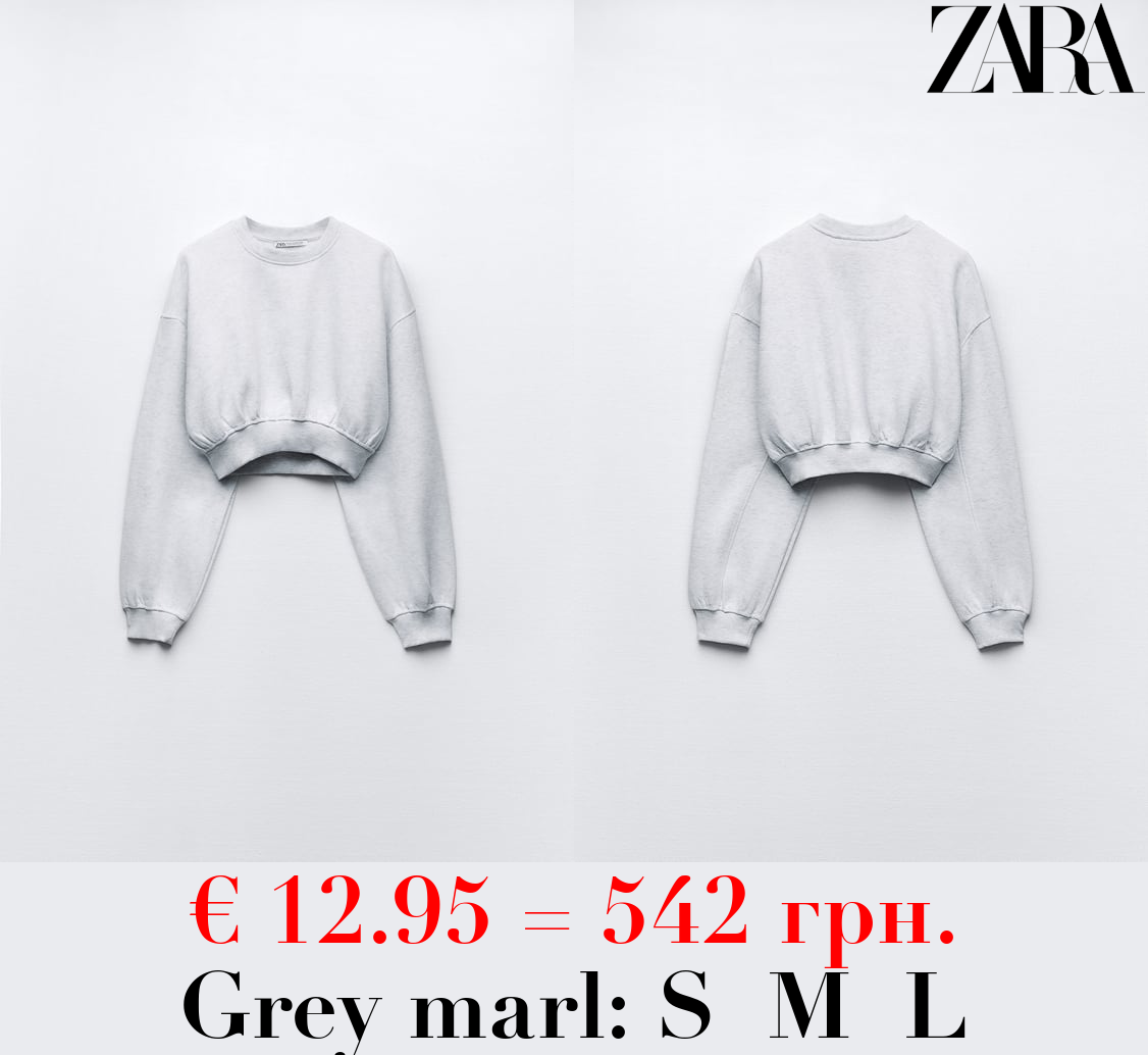 BASIC CROPPED SWEATSHIRT