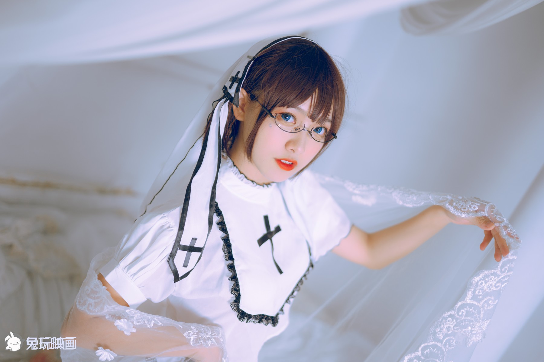 Cosplay 兔玩映画 白色修女 12
