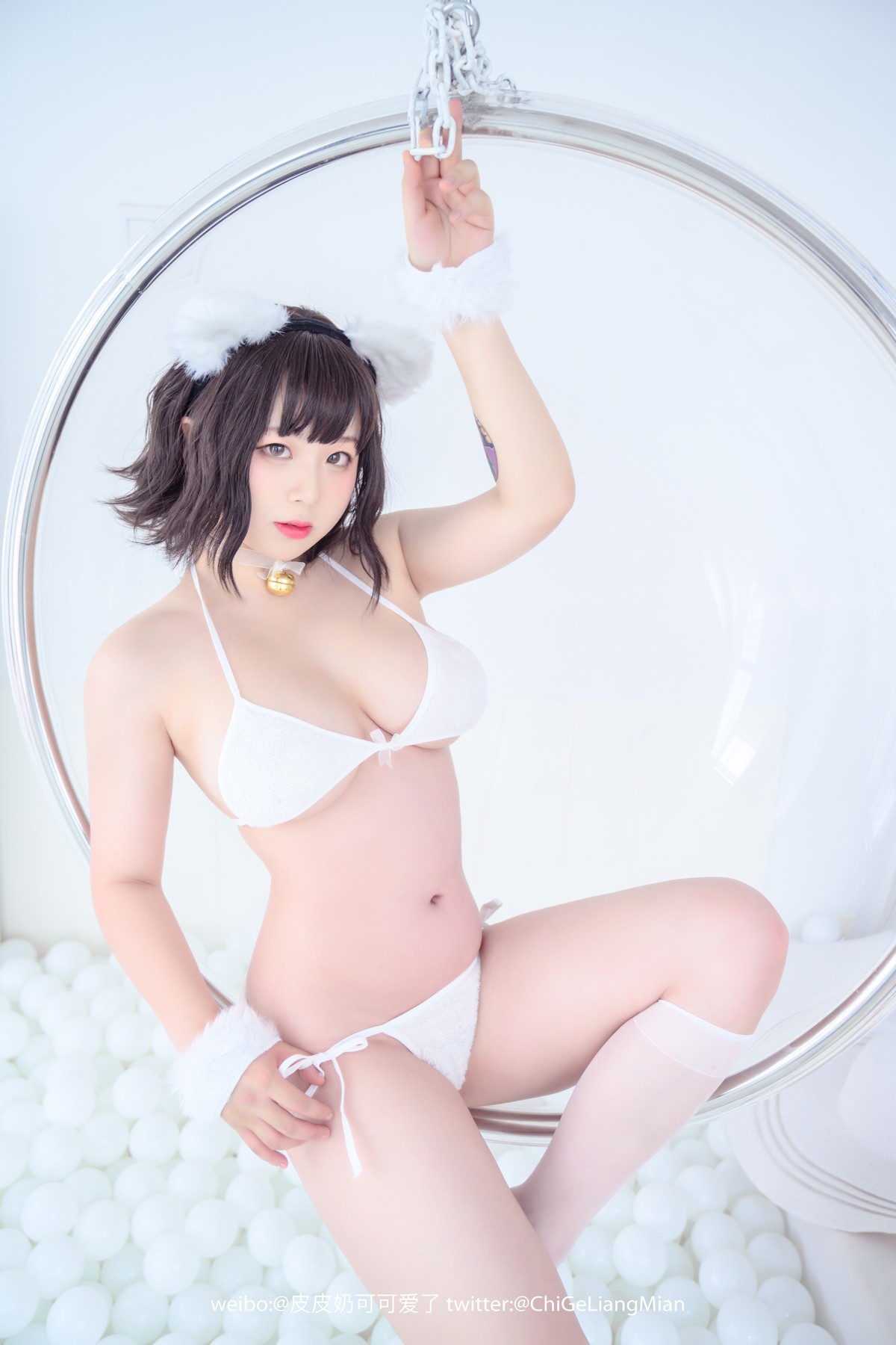 Cosplay 皮皮奶可可爱了啦 白猫 27