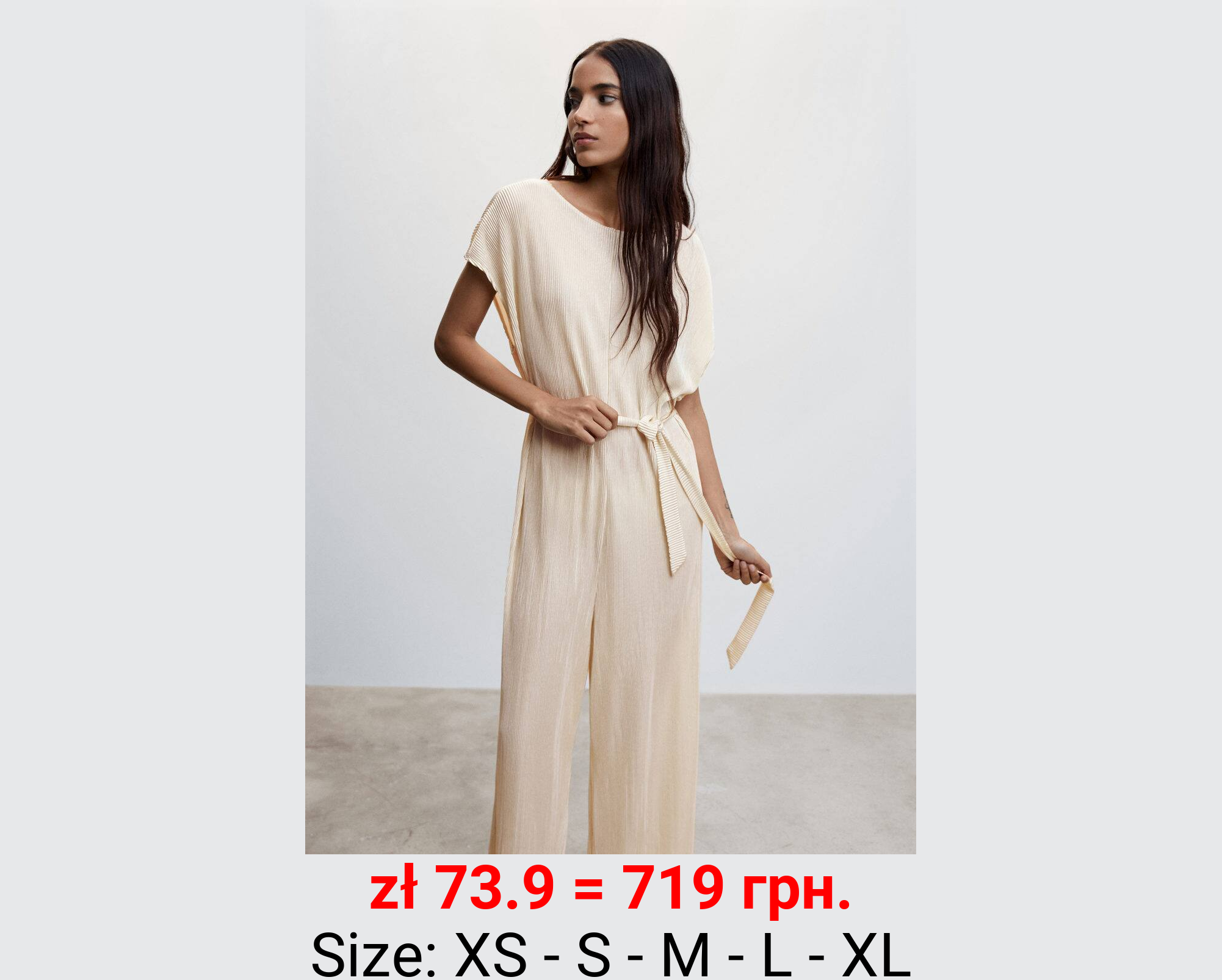 Mono plisado satinado