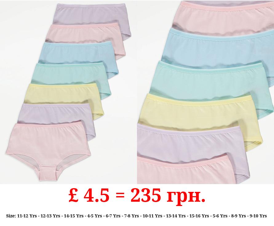 Pastel Shorts 7 Pack