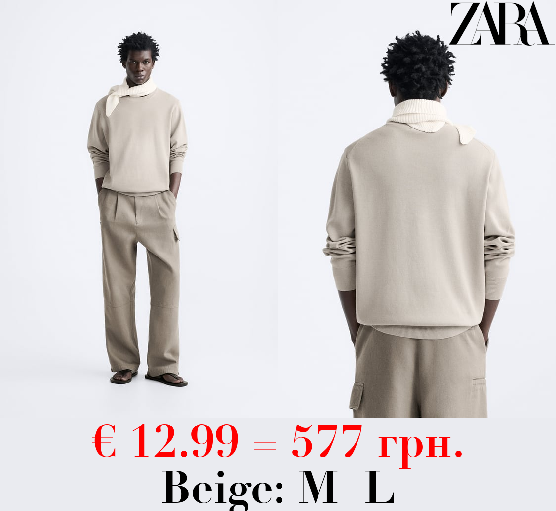 SWEATER WITH MERCERISED FINISH