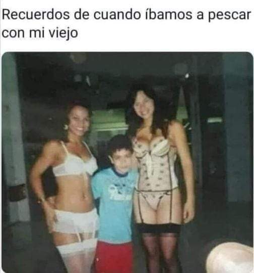 Cuando iba a pesar con el viejo