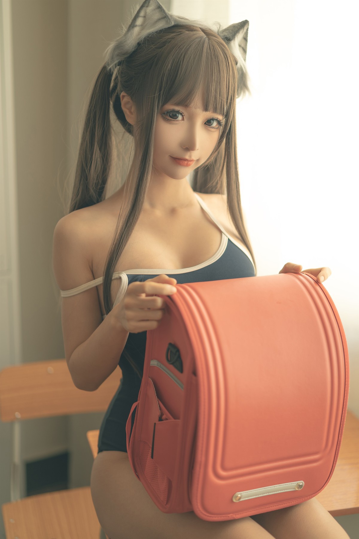 蠢沫沫 Cosplay 放学后 40