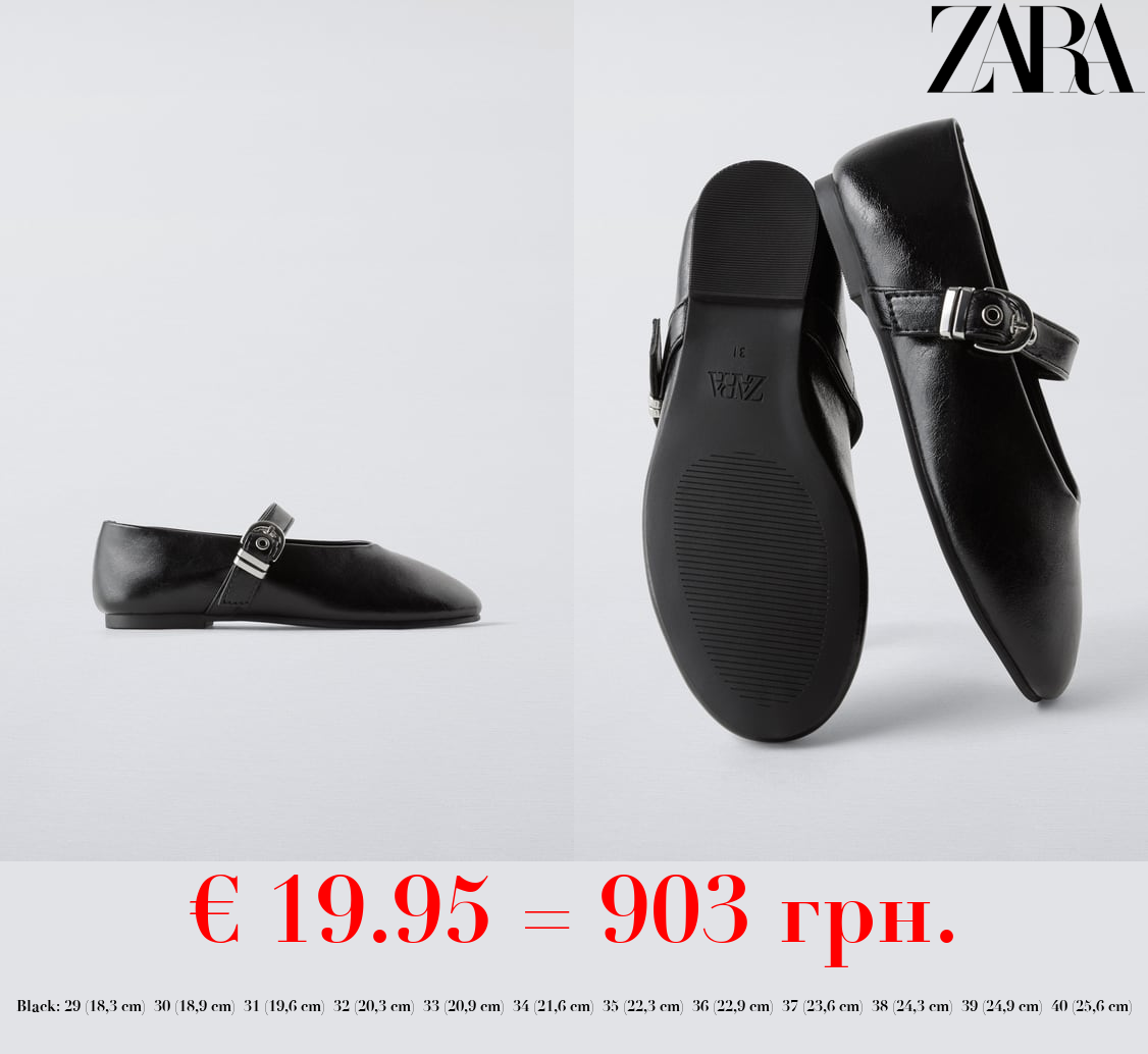 BALLET FLATS WITH BUCKLE