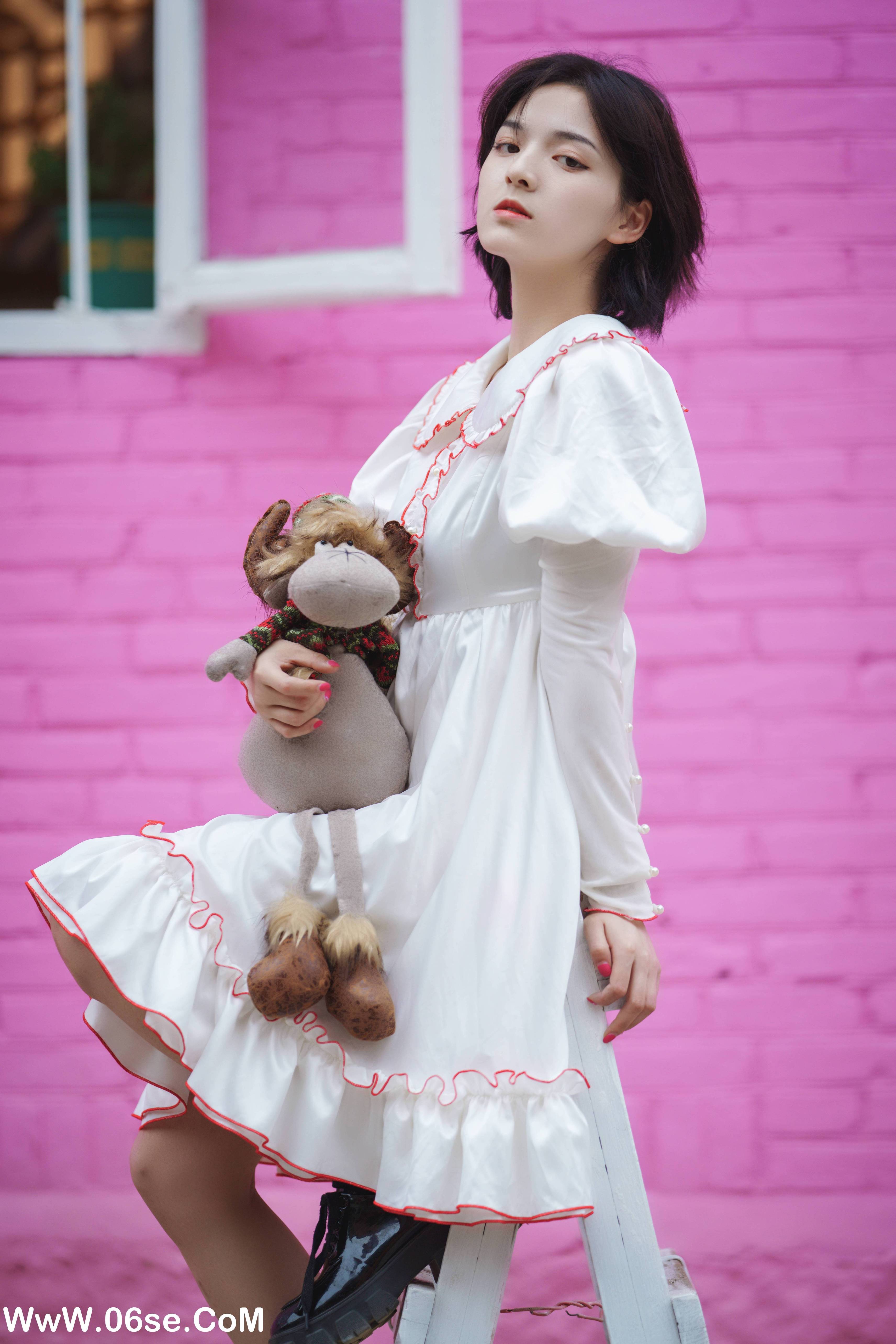 图片[5]-[YITUYU艺图语]2022.01.28 初次邂逅，超高颜值的粉红少女 dudu[22+1P／353MB]-六色网