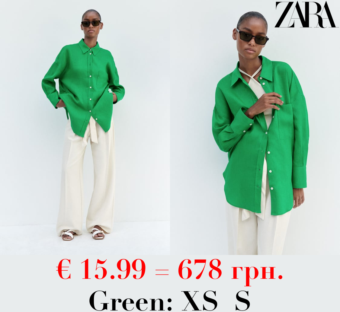 100% LINEN BASIC SHIRT