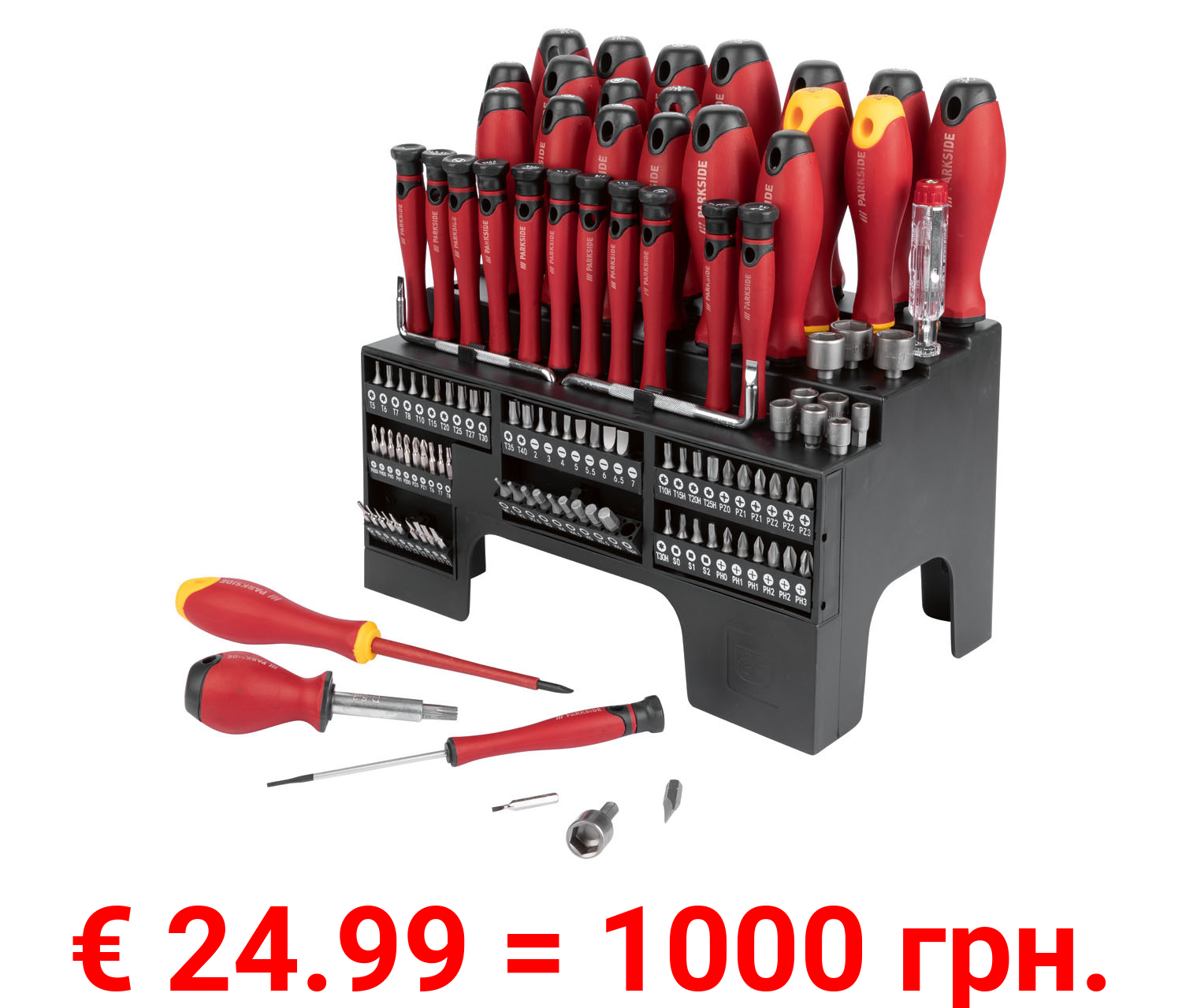 PARKSIDE® Schraubendreher- und Bit-Set XXL, 116-teilig