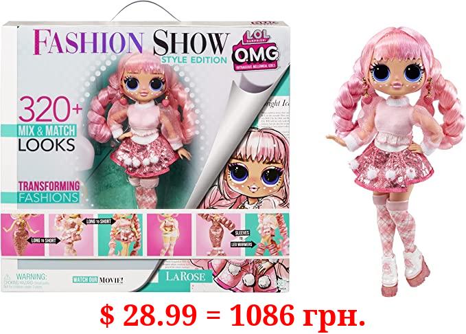 L.O.L. Surprise! OMG Fashion Show Style Edition Larose 10" Fashion Doll w/320+ Transforming & Reversible Outfits Including Accessories, Holiday Toy Playset, Gift for Kids Ages 4 5 6+ & Collectors