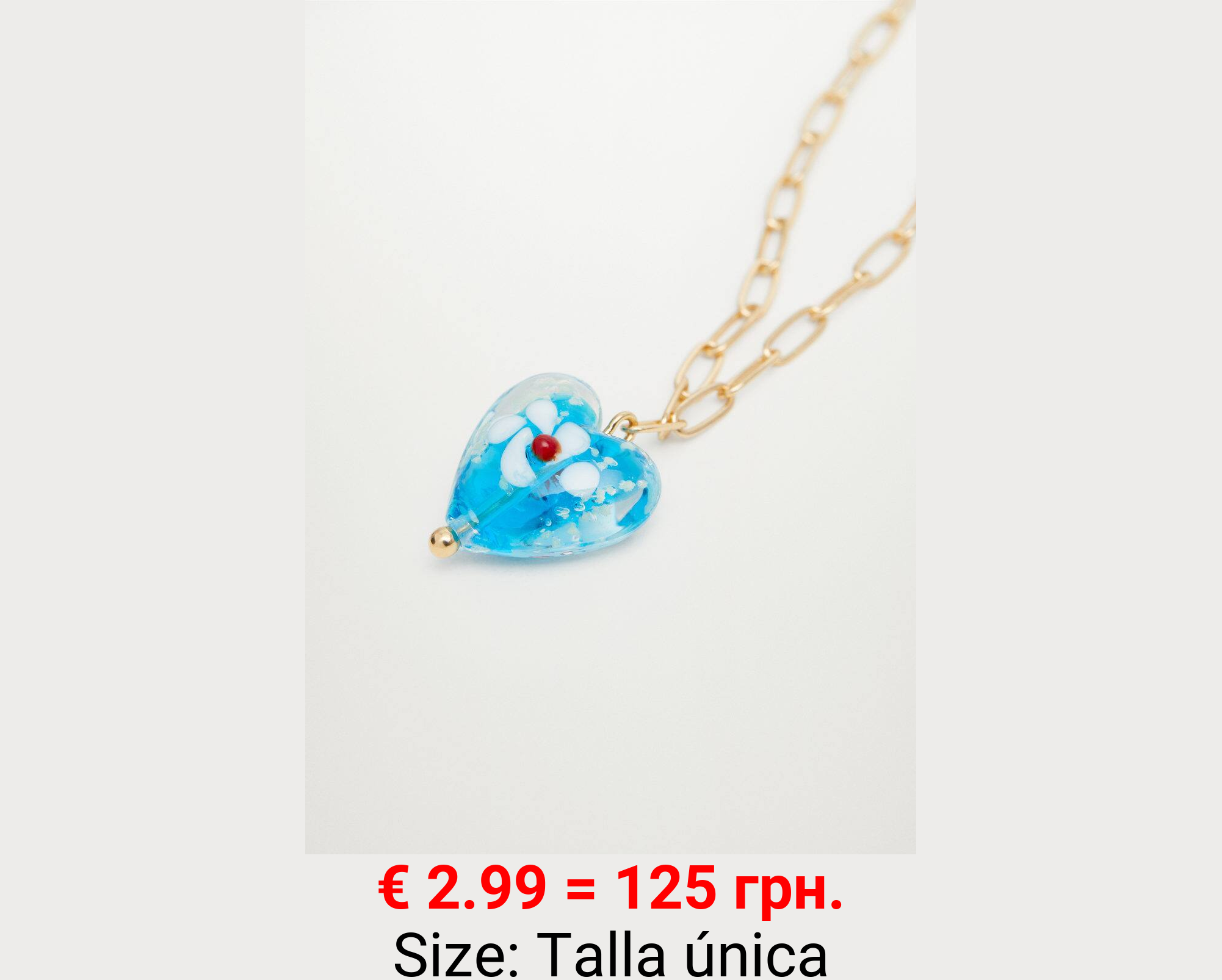 Collar colgante corazón