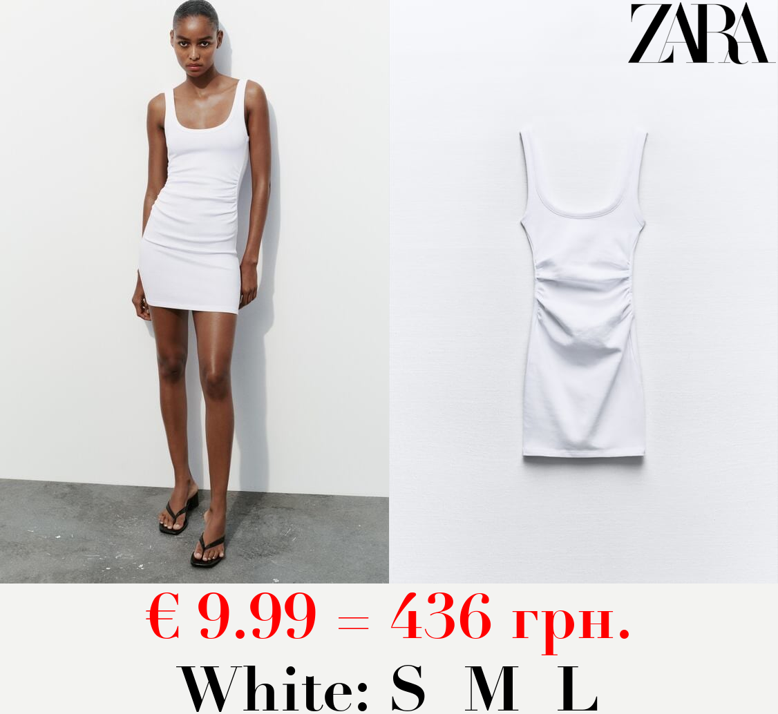 FITTED GATHERED DRESS