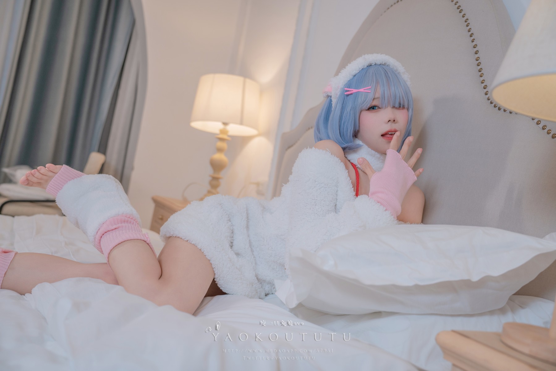 Cosplay 黏黏团子兔 T3特典 蕾姆咩咩 5