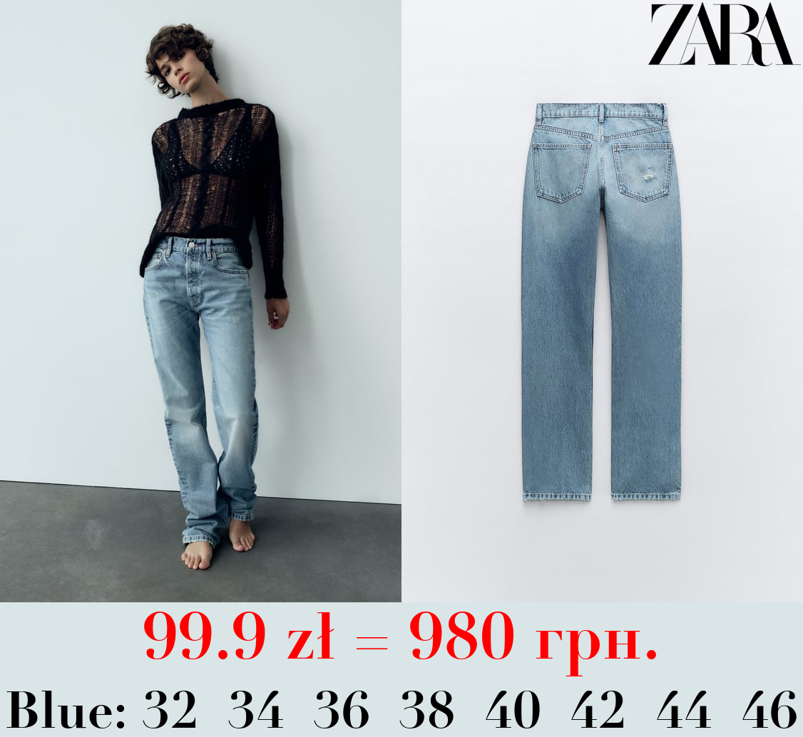 TRF BOYFRIEND LOW-RISE JEANS