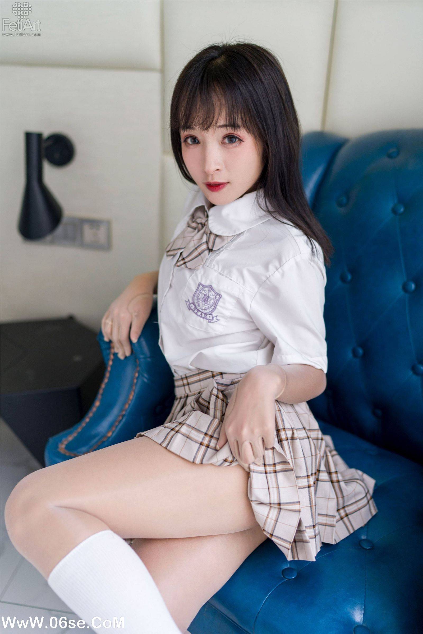 图片[3]-[FetiArt尚物集] NO.00063 Lively School Girl-六色网