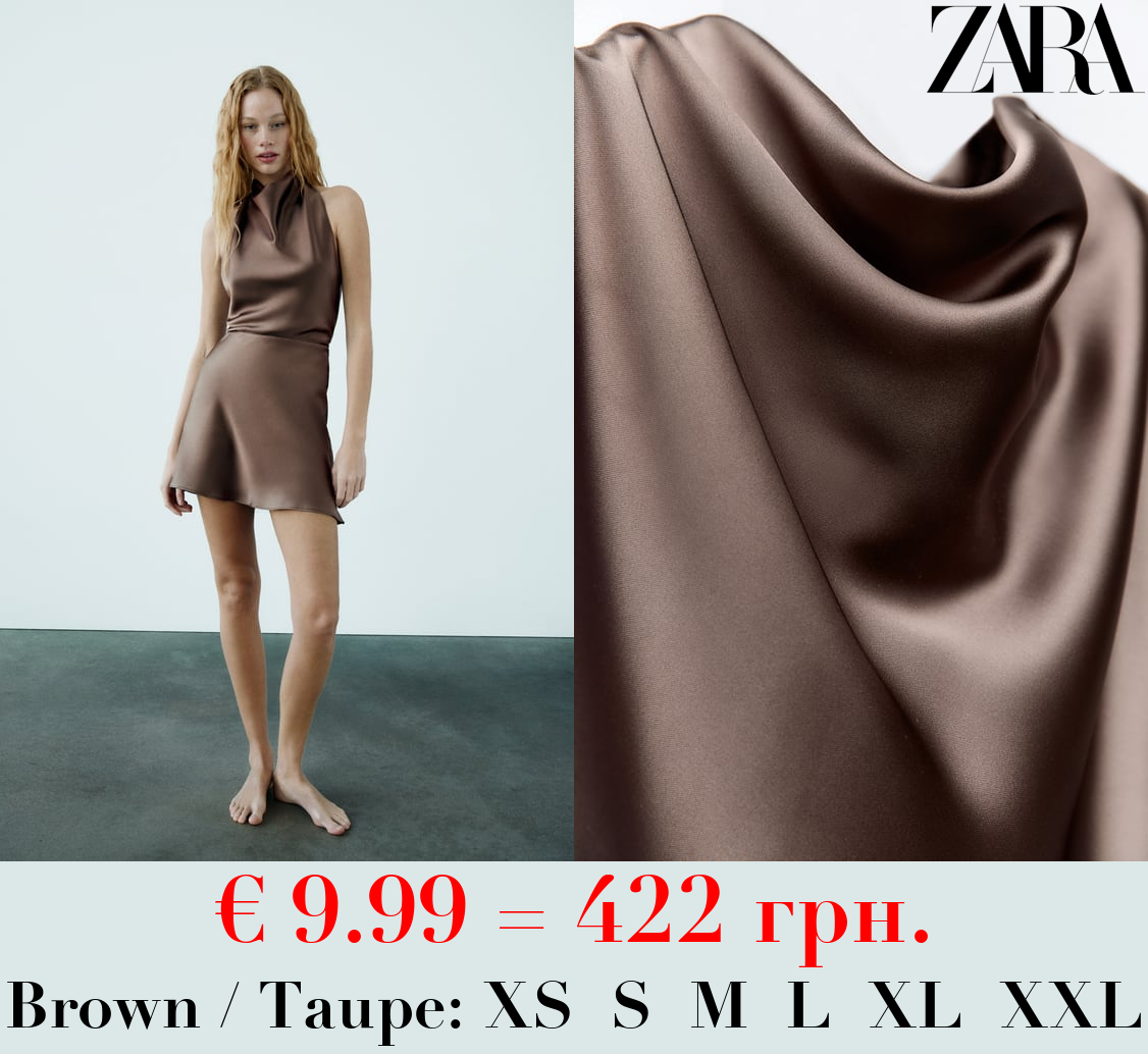 SHORT SATIN DRESS