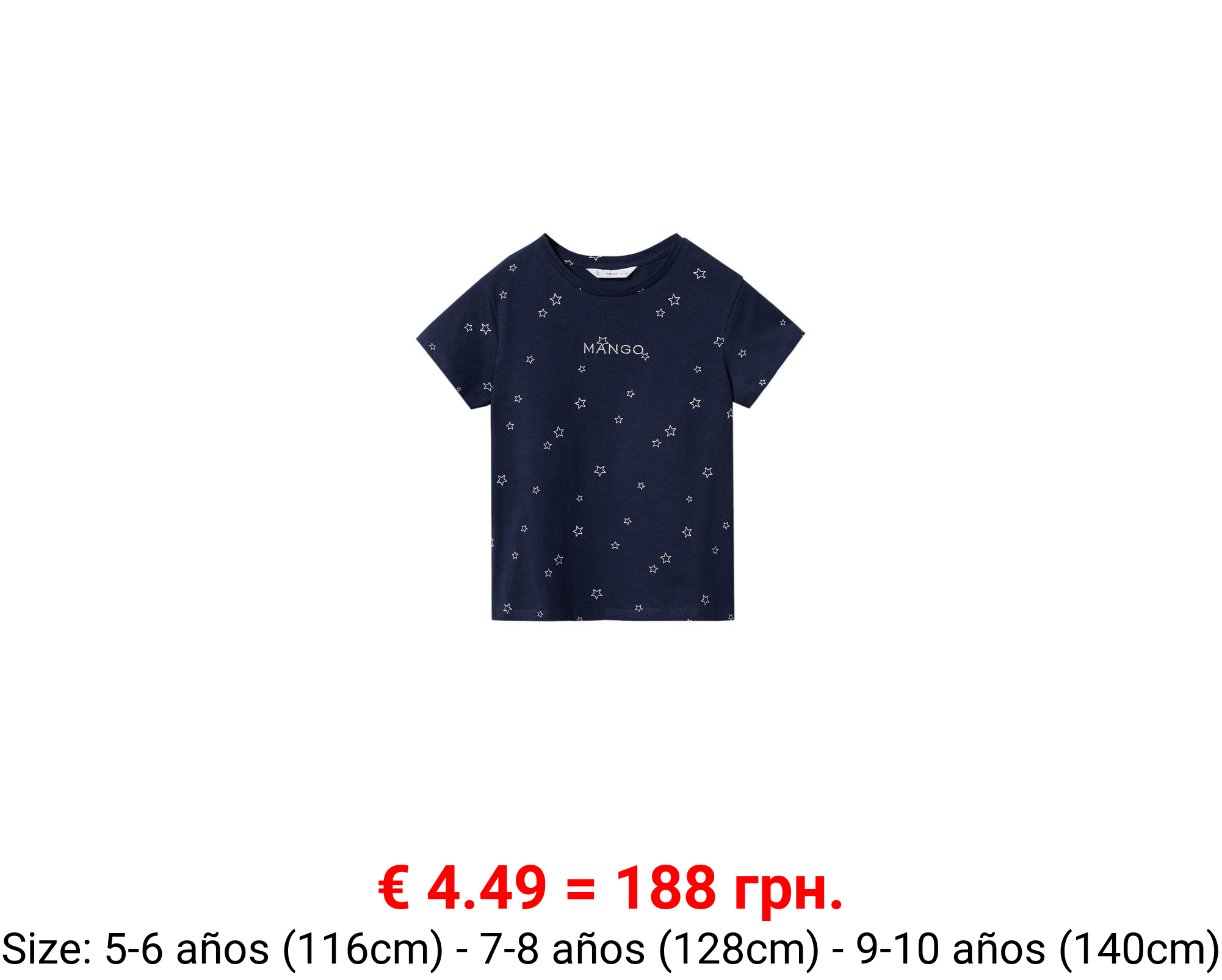 Camiseta estampada logo bordado