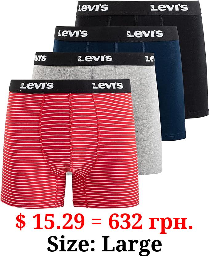 Levi's Mens Boxer Briefs Breathable Stretch Underwear 4 Pack