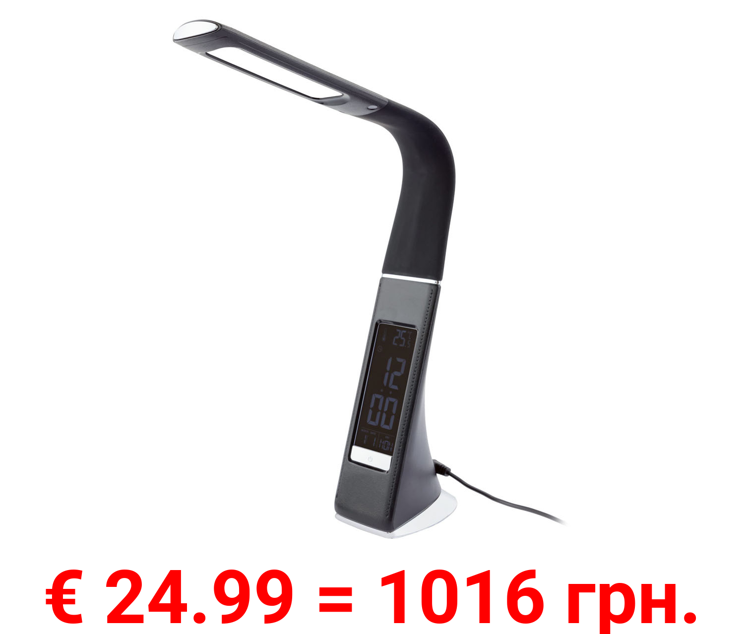 LIVARNO home Schreibtischleuchte, mit integrierter Uhr