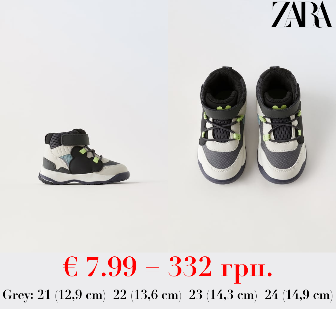 MICKEY MOUSE © DISNEY HIGH-TOP SNEAKERS