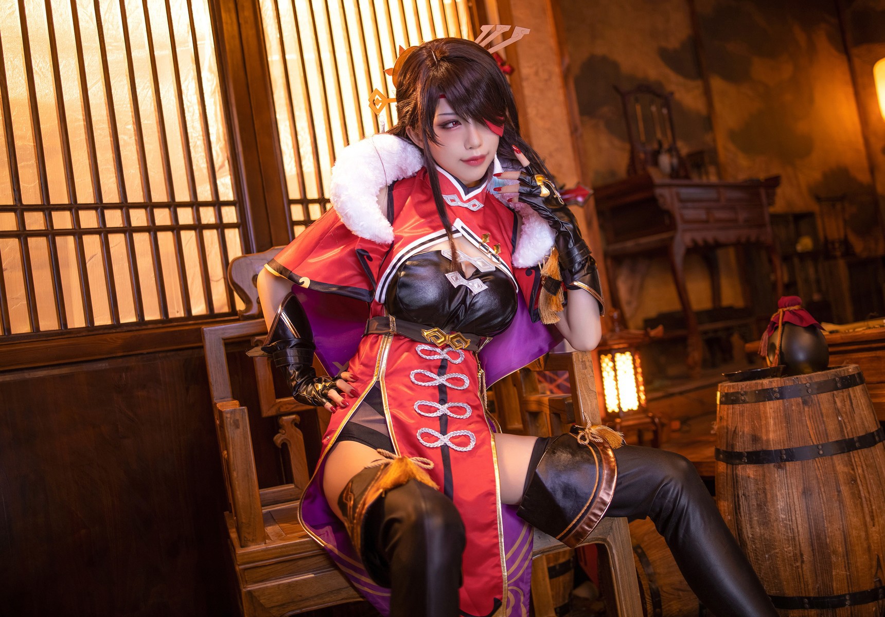 Cosplay 水淼Aqua 北斗原造型 3
