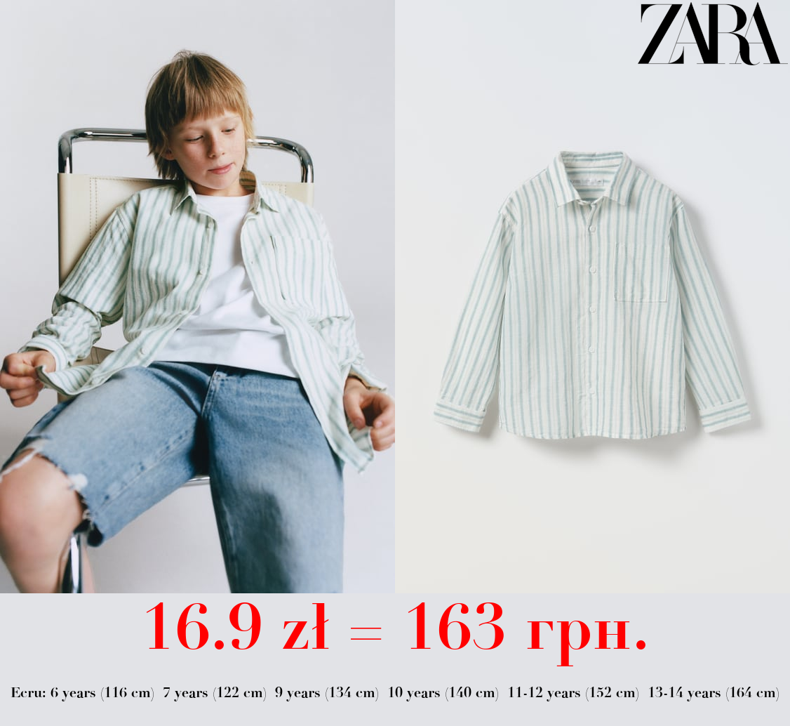 STRIPED SHIRT WITH POCKET