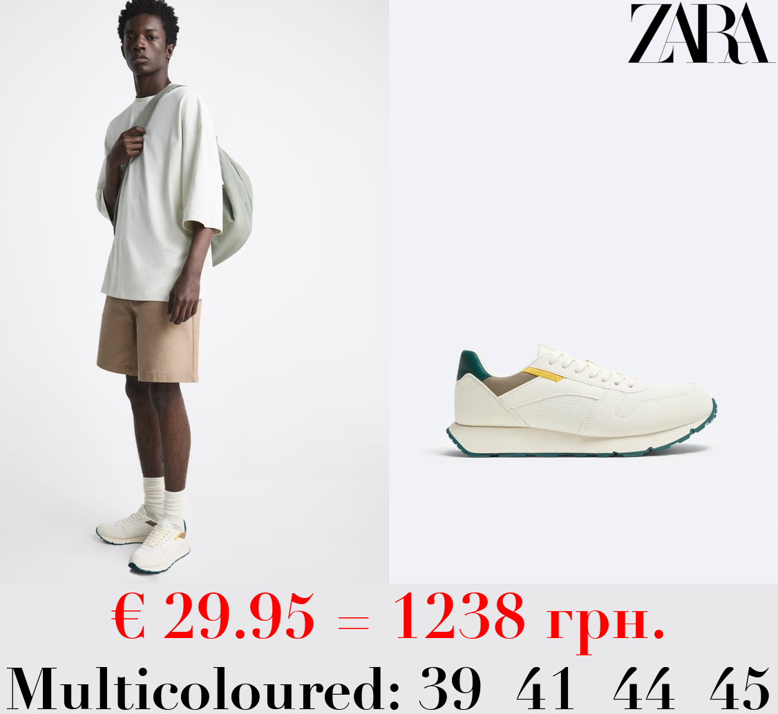 CONTRAST RUNNING SNEAKERS