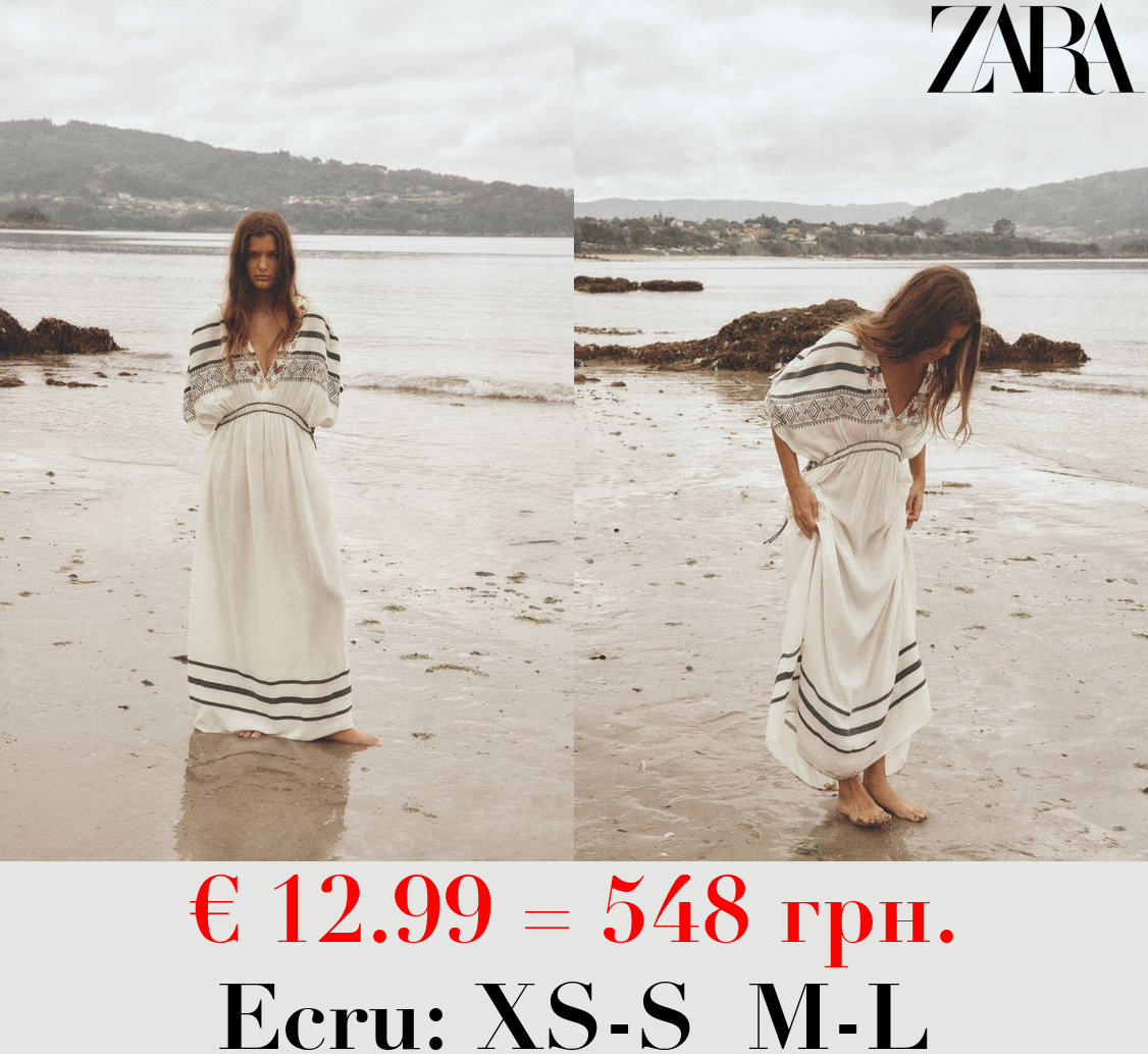 KAFTAN DRESS WITH BEADS