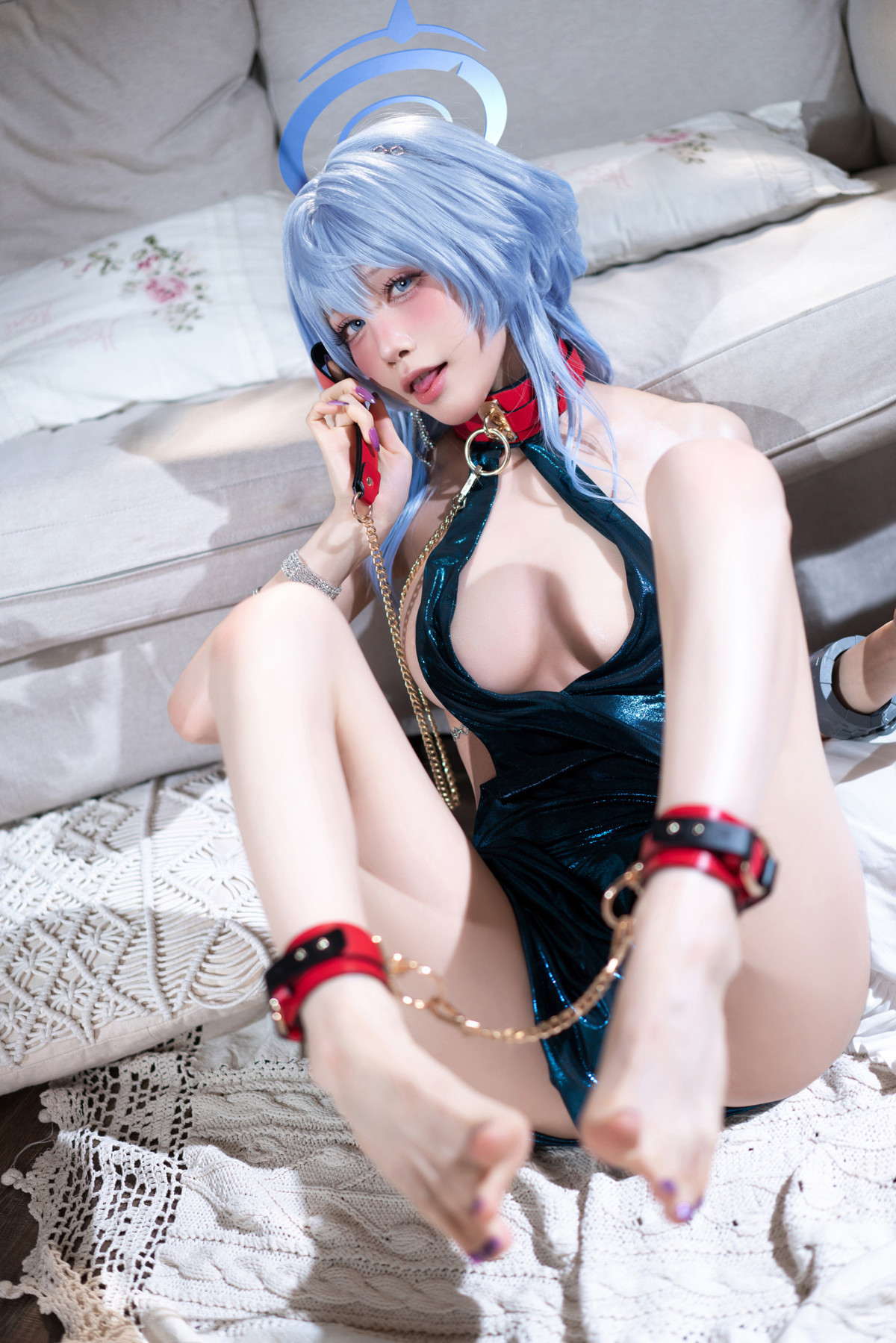 Cosplay 水淼Aqua 碧蓝档案 天雨亚子礼服 Set.02 28