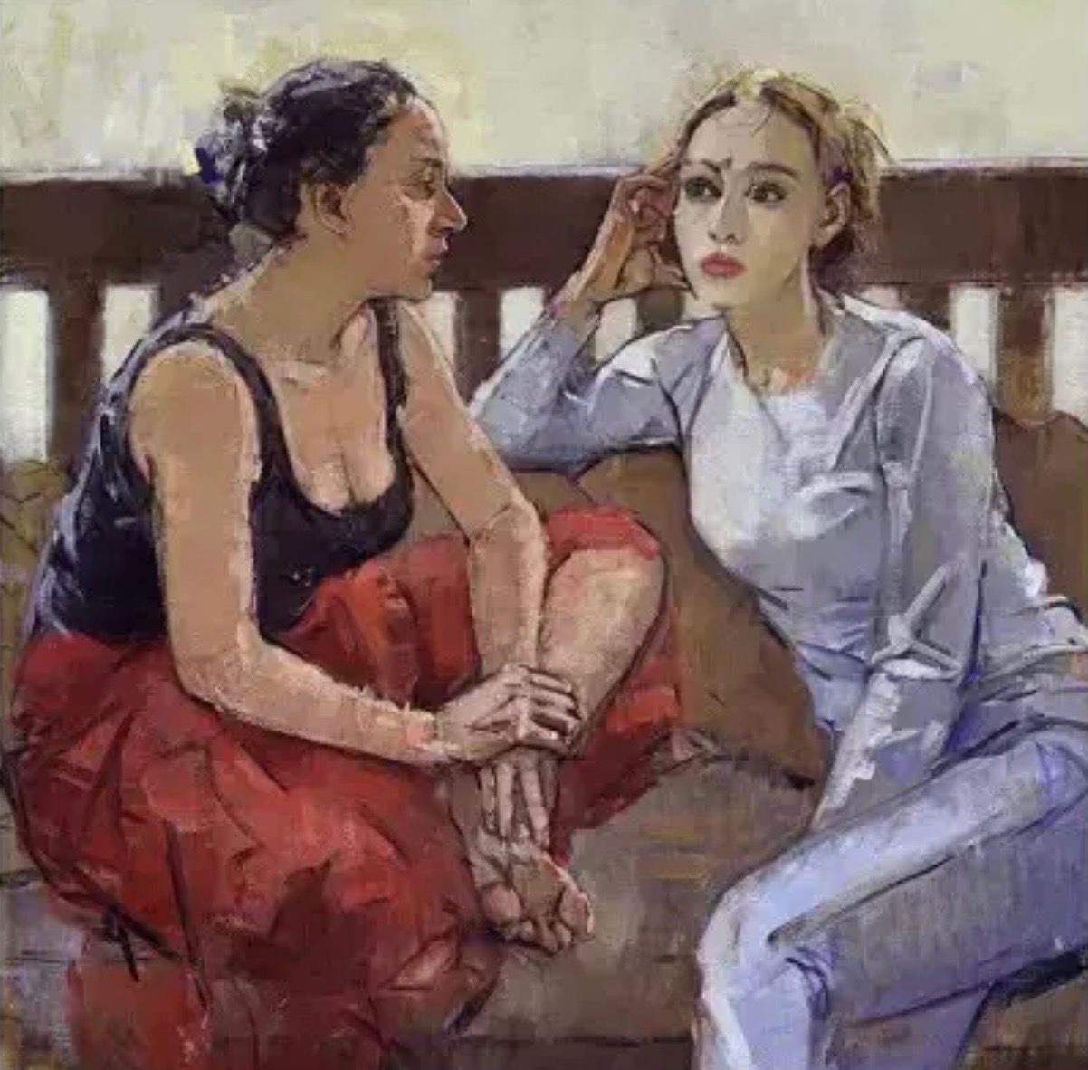 Дай художественный. Мэри Бэт Маккензи картины. Маккензи художник. Mary Beth MCKENZIE (1946, American). Подруги живопись Импрессионизм.