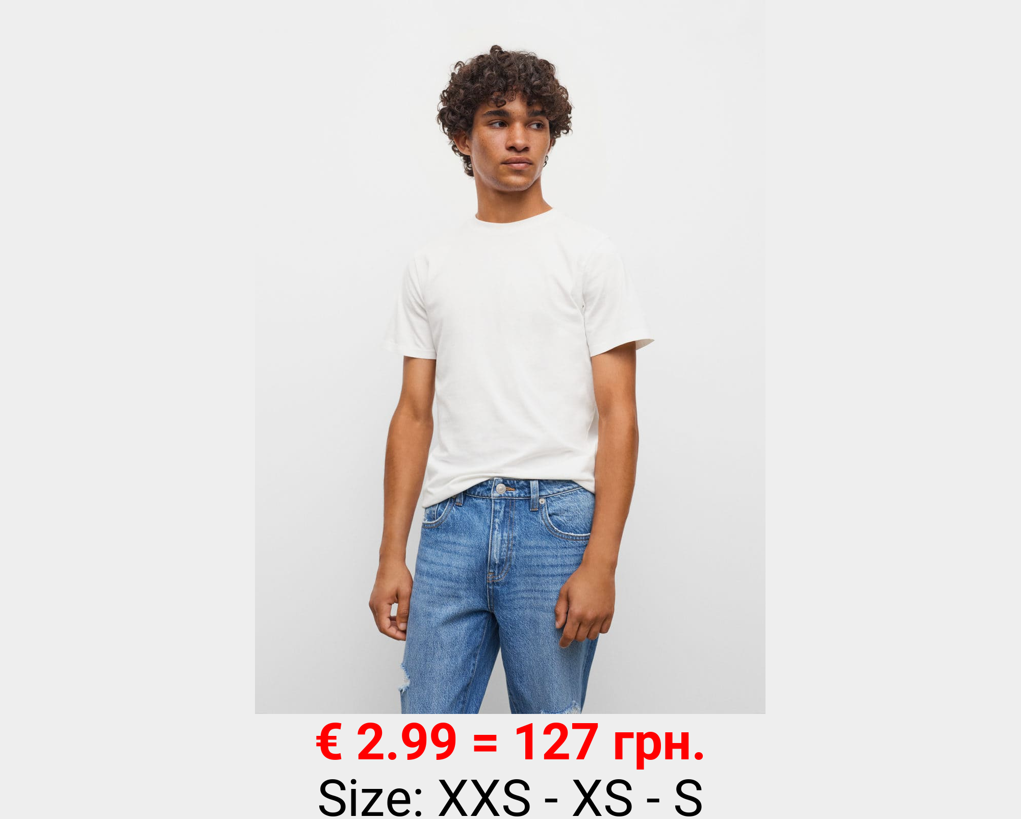 Jeans regular rotos decorativos