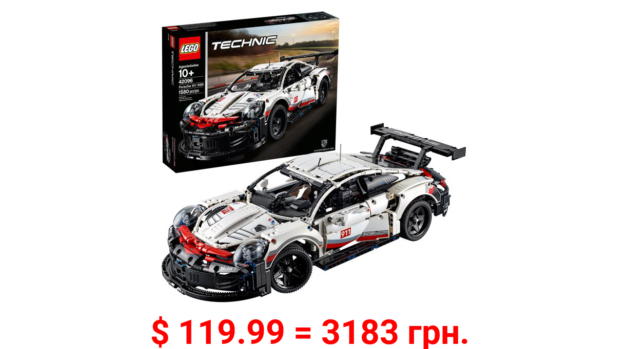LEGO Technic Porsche 911 RSR 42096 Race Car Building Set (1580 Pieces)