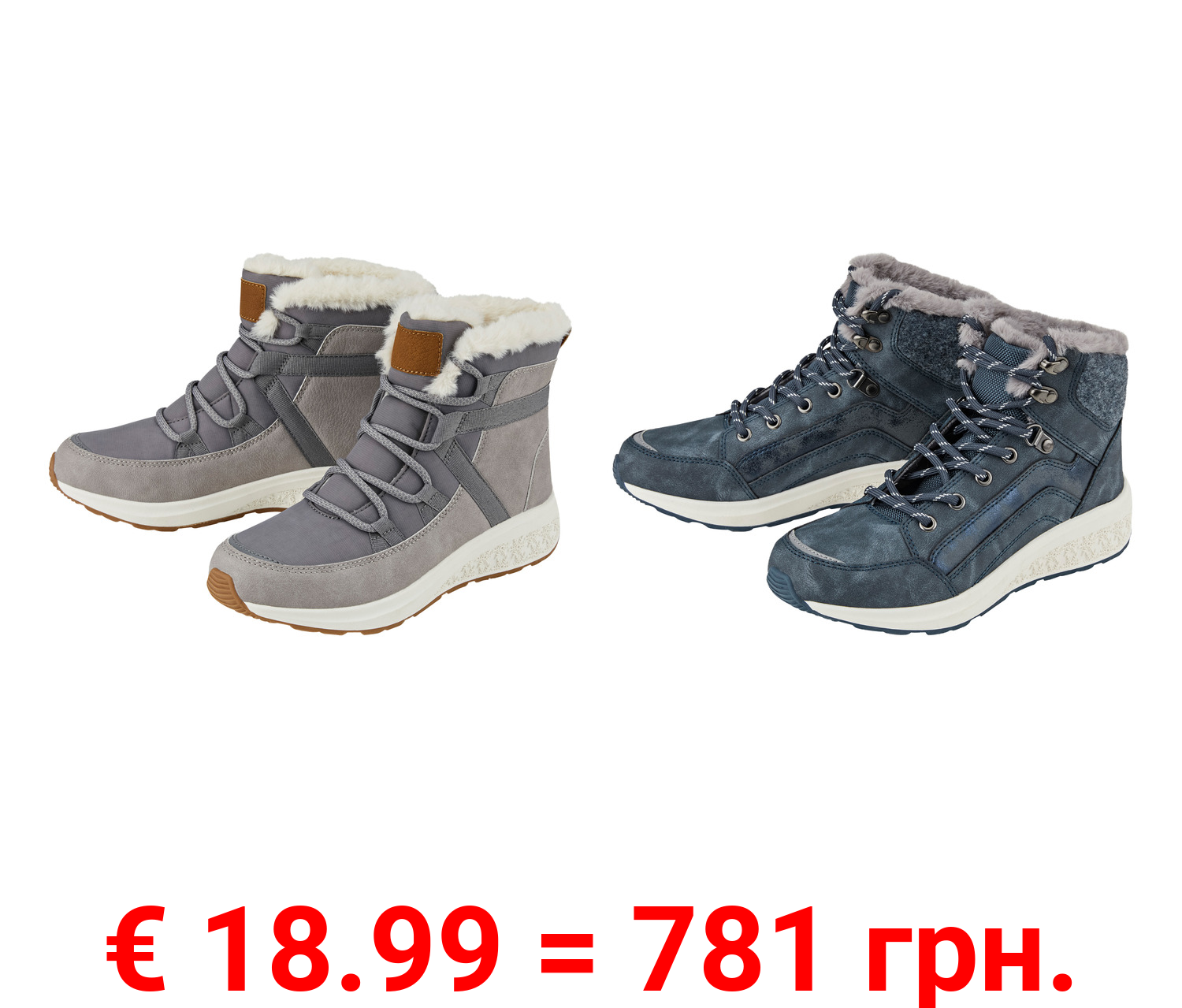 esmara® Damen Winterstiefel mit Warmfutter