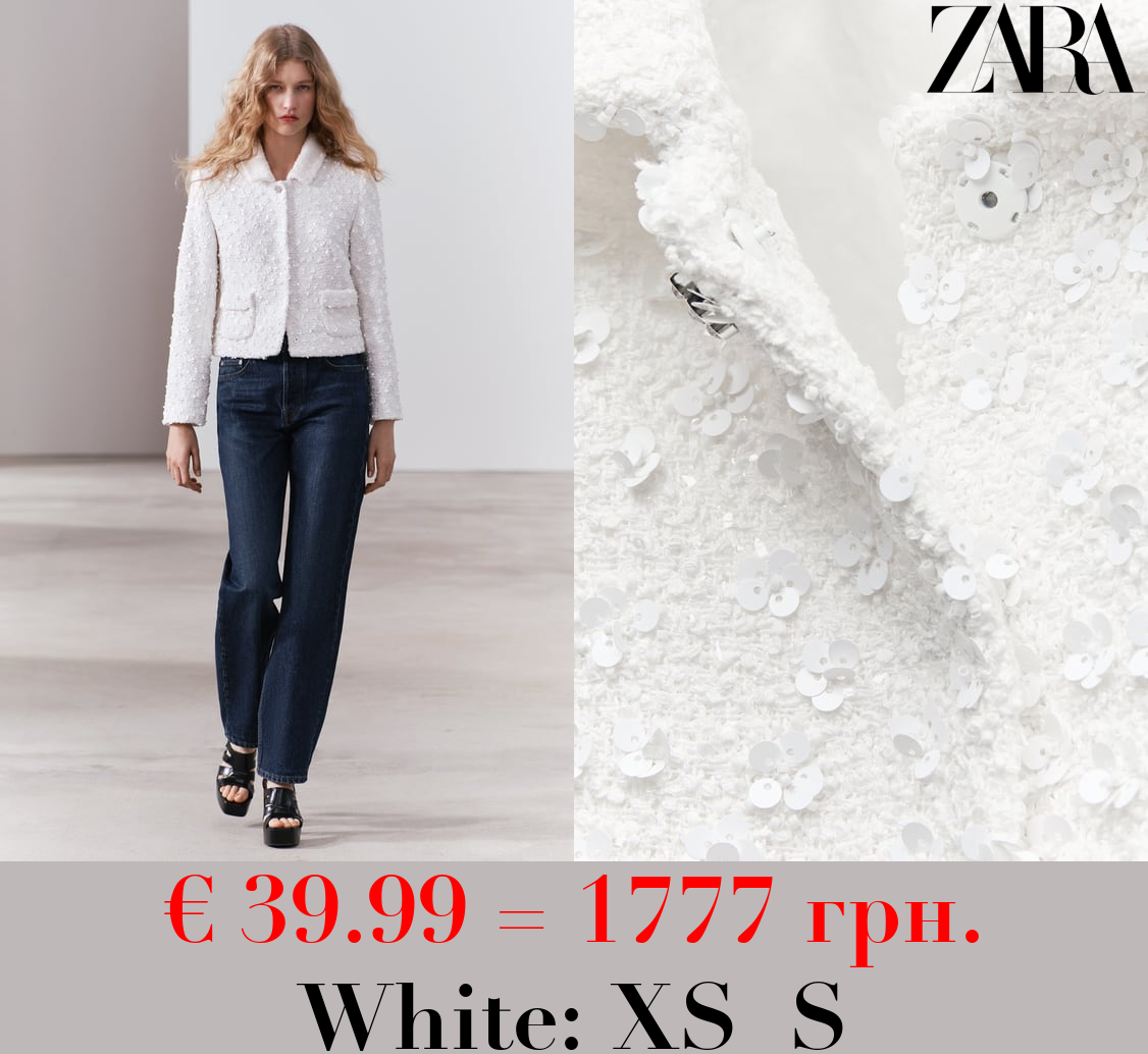 ZW COLLECTION SHORT SEQUIN JACKET