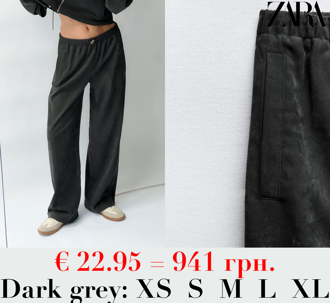 WIDE-LEG TROUSERS WITH ELASTIC WAISTBAND